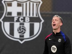 Dani Olmo llegó al Barcelona en verano. EFE/A. García