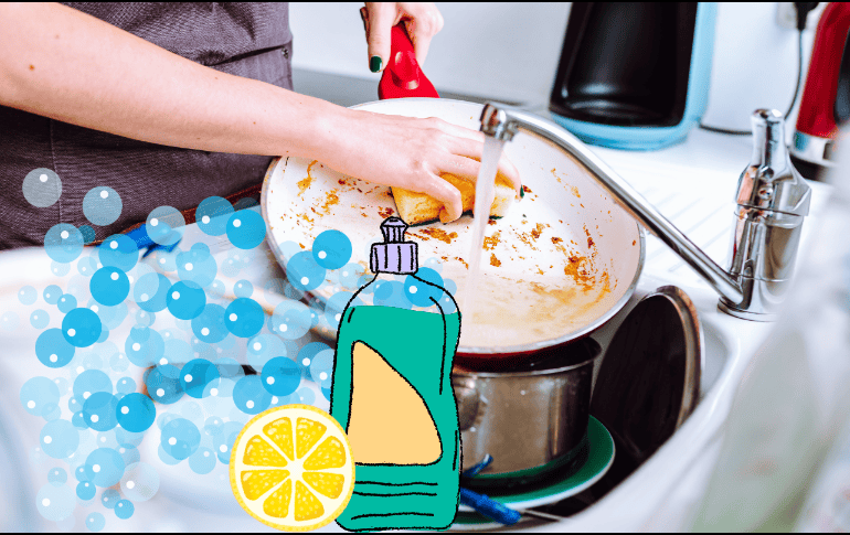 Eliminar la grasa y su olor de nuestras ollas y otros utensilios de cocina puede ser un desafío si no usamos arrancagrasas efectivos. ESPECIAL/ CANVA