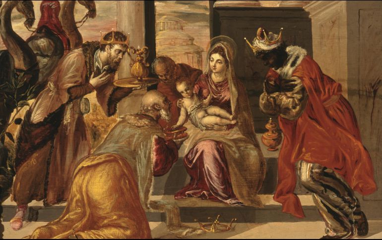 Una estrella los condujo al Salvador, se postraron ante Él y lo adoraron. WIKIPEDIA/«Adoración de los Reyes Magos», de El Greco