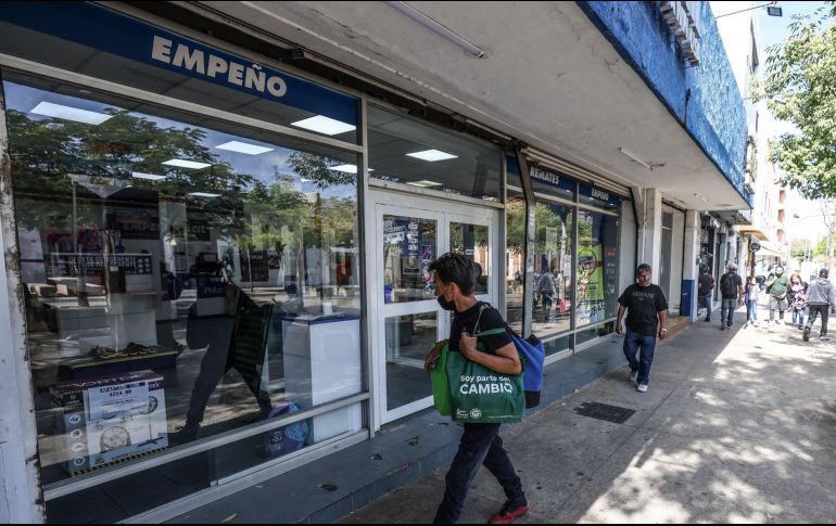 En México existen al menos siete mil 649 empresas o negocios que fungen como casas de empeño, de las cuales 449 se encuentran en Jalisco. EL INFORMADOR/A. Navarro