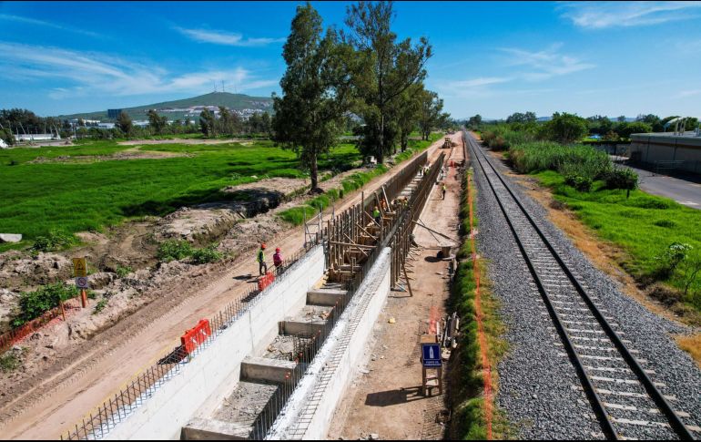 Obras de la Línea 4 del Tren Ligero:  Los otros proyectos son la ampliación de la Línea 3, la construcción de la Línea 5 y la extensión Peribús hacia Tonalá. EL INFORMADOR/Archivo