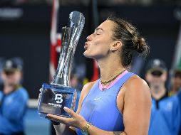 Aryna Sabalenka llegará motivada al Abierto de Australia de la próxima semana. EFE/D. England