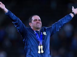André Jardine, entrenador del Club América, tras consegir su tercer campeonato consecutivo en la Liga MX. IMAGO7