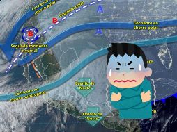 La temporada invernal ha llegado con intensidad a México. X/ @conagua_clima.