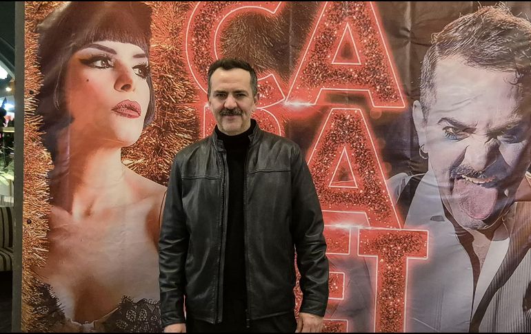 Flavio Medina, quien da vida al peculiar maestro de ceremonias, expresó su emoción por regresar al teatro y ser parte de este proyecto. EL INFORMADOR / H. Navarro