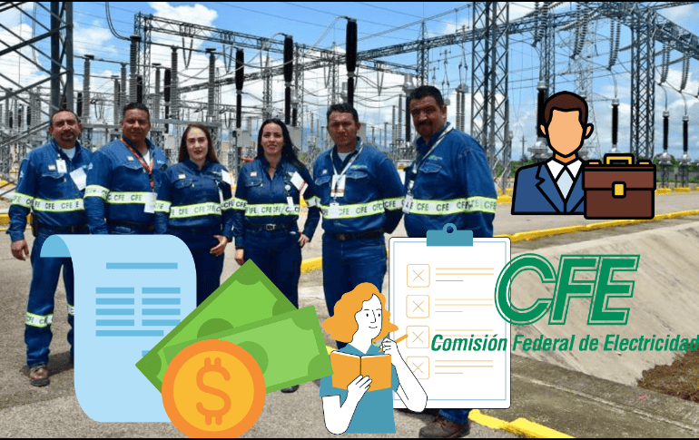 La CFE publicó recientemente una convocatoria con diferentes vacantes de trabajo en México; conoce cuáles son los rangos de sus sueldos.  CFE/ https://cfe-recibo.mx/ ESPECIAL/ CANVA