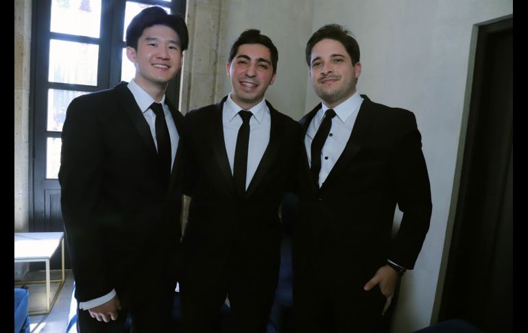 Jian-Song, Enrique Moel y Darío Molina. GENTE BIEN JALISCO / C. Jimeno