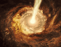 Este blázar se encuentra alineado hacia la Tierra. Flickr