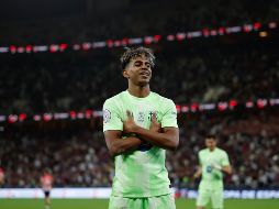Lamine Yamal puso el segundo gol, con el que el Barcelona se aseguró su boleto a la final. EFE/A. Estévez