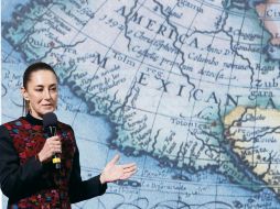Claudia Sheinbaum respondió con ironía a Trump, defendiendo el nombre histórico del Golfo de México. EFE