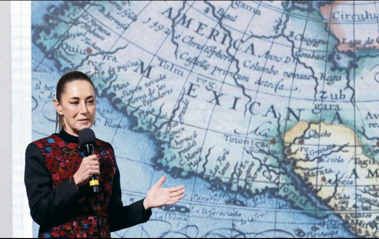 Claudia Sheinbaum respondió con ironía a Trump, defendiendo el nombre histórico del Golfo de México. EFE
