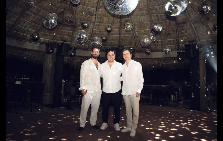 Manuel Moragrega, Christian Frey y Arturo Mendez. GENTE BIEN JALISCO / Cortesía