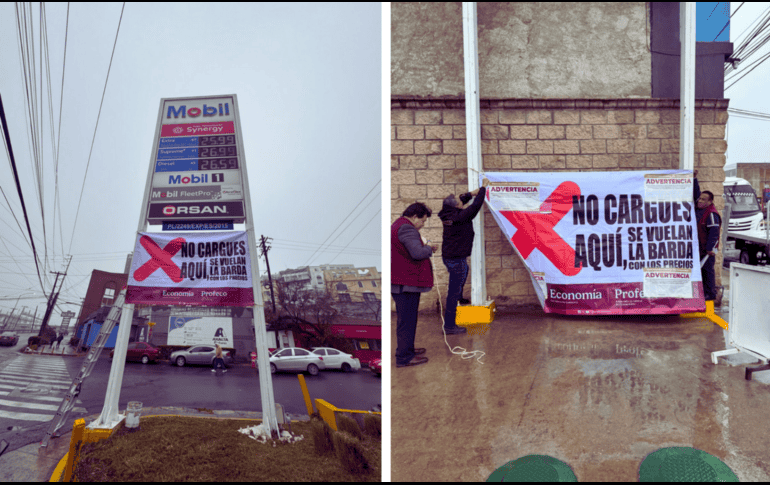 En este primer día se colocaron lonas de 