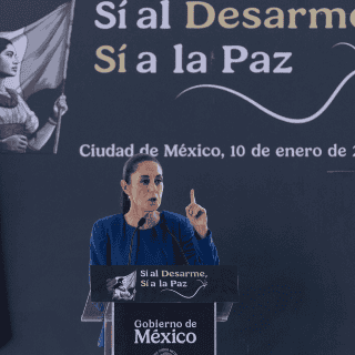 Sheinbaum inaugura el programa "Sí al desarme, sí a la paz"