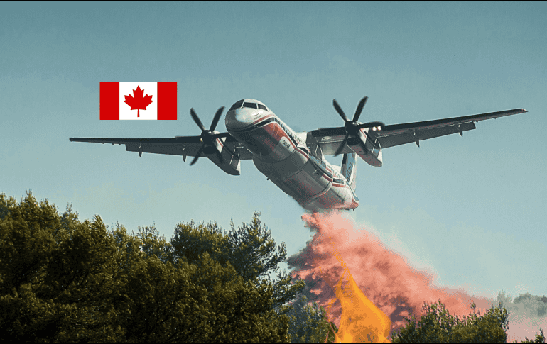Avión contraincendios de Canadá es dañado por un dron en Estados Unidos. ESPECIAL/PIXABAY