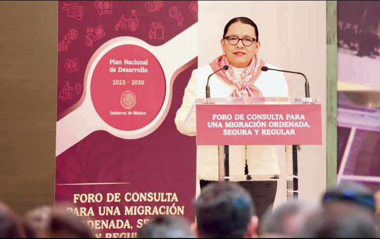 Rosa Icela Rodríguez, apoya la propuesta de la Presidenta para dialogar con Estados Unidos. ESPECIAL