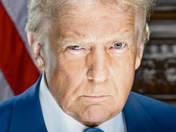 Así luce el presidente electo en su retrato oficial que usará en los edificios del Gobierno de Estados Unidos y del resto del mundo. EFE
