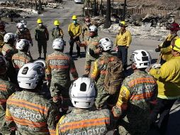 Según un comunicado de la Semarnat, en el séptimo día desde el inicio de los incendios, continúan tres activos. ESPECIAL / SSPC