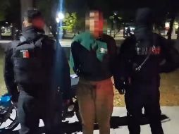 El detenido responde al nombre de Efrén Antonio N de 21 años de edad. ESPECIAL / POLICÍA DE GUADALAJARA