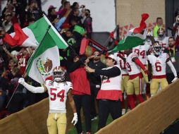 Jugadores de San Francisco 49ers en el partido de la Ciudad de México en 2023. ARCHIVO / Agencia EL UNIVERSAL