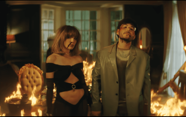 El tema al estar recién lanzado no se ha posicionado entre los más escuchados de los cantantes. ESPECIAL/YOUTUBE/ Belinda.