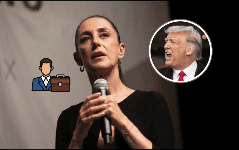 La presidenta de México, Claudia Sheinbaum, promete empleos a mexicanos afectados por deportación masiva de Trump. SUN/AP/ARCHIVO