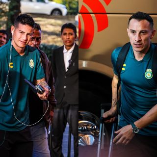 James Rodríguez y Andrés Guardado arriban a Guadalajara