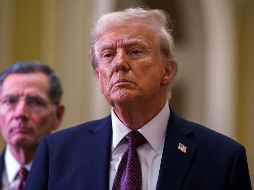 Trump pidió la dimisión del gobernador de California, el demócrata Gavin Newsom, y le acusó de incompetente y de priorizar las políticas medioambientales por encima de la seguridad pública. EFE/W. OLIVER.