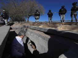 El túnel, custodiado por elementos del Ejército Mexicano y la Guardia Nacional, es objeto de una investigación liderada por la FGR. EFE