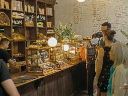 Interiores de la panadería Rosetta, ubicada en la Colonia Roma Norte. ESPECIAL