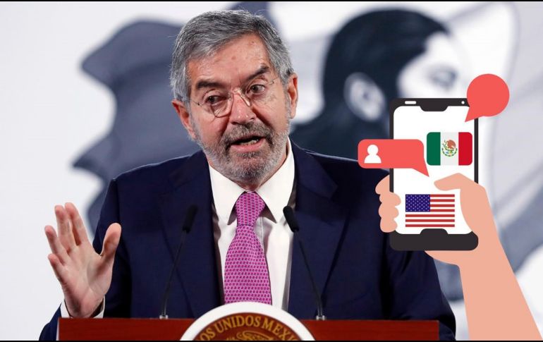 El canciller Juan Ramón de la Fuente explicó, que tienen el derecho de permanecer callados e indicó que es importante decir cuáles son los contactos a los que habría que avisar en caso de ser necesario. EFE / M. GUZMÁN