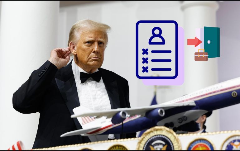 Donald Trump anunció los primeros ceses de su mandato a través de sus redes sociales oficiales. EFE /ANNA MONEYMAKER / POOL