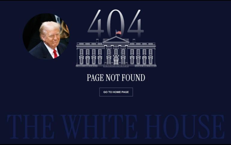 La versión en español de la página de la Casa Blanca ha dejado de funcionar. ESPECIAL / Captura de pantalla / EFE / EPA / WILL OLIVER