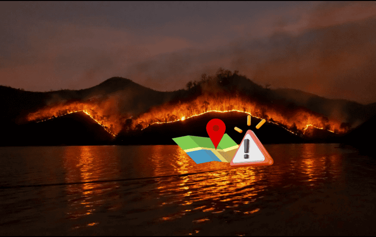 El mapa oficial de los bomberos de California muestra el avance del fuego 