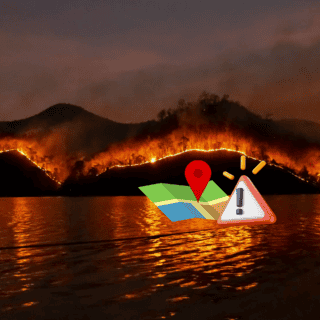 Otro gran incendio en Los Ángeles; así se ve en el mapa