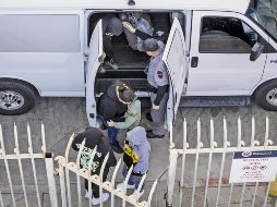 Grupo de migrantes deportados en Arizona, en la nueva era Trump. AFP