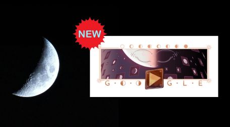 El doodle dedicado a la media luna no es solo un recordatorio de su belleza astronómica; también es una invitación a explorar su importancia mediante un juego interactivo. ESPECIAL / PEXELS / GOOGLE / Canva