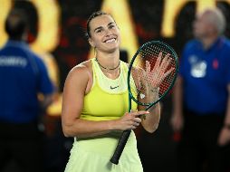 Aryna Sabalenka disputará su tercera final consecutiva en Melbourne. EFE/J. Carrett