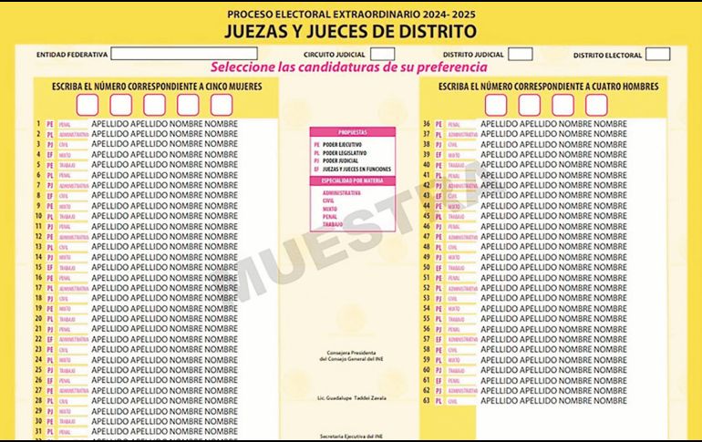 Consejeros reconocen que la papeleta luce con un diseño “saturado” de datos. ESPECIAL