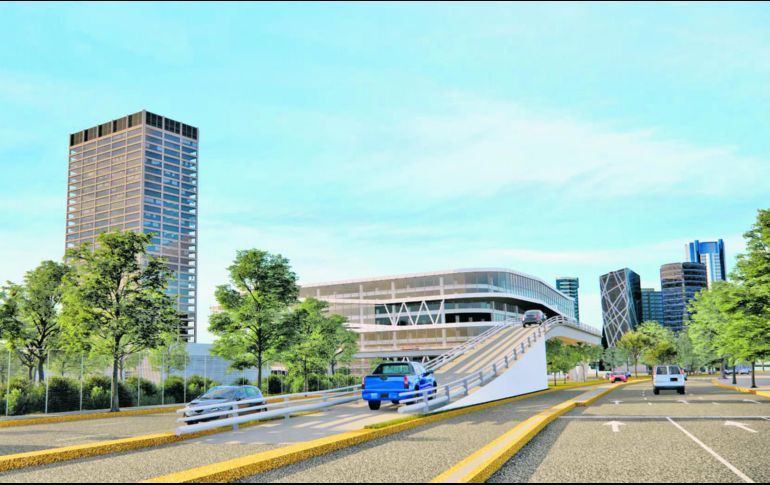 Así se verá el inicio del paso a desnivel en avenida Patria. ESPECIAL