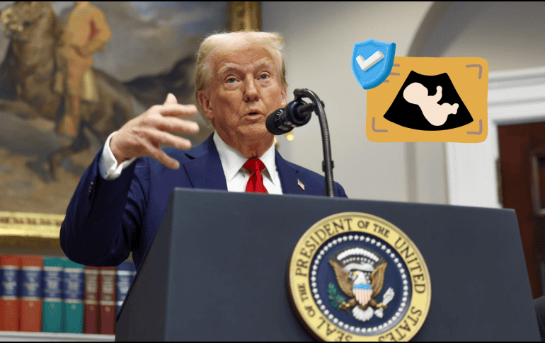 Trump menciona que defiende con orgullo a las familias y los derechos de los no nacidos. EFE/A. Schwartz