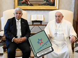 Mulino y el Papa Francisco se reunieron por 30 minutos en el Vaticano la mañana de este sábado. EFE/ Vaticanmedia/ ESPECIAL