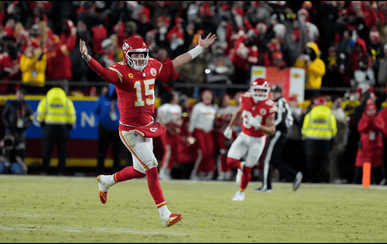 PATRICK MAHOMES. Será la quinta presencia de Kansas City Chiefs en las recientes seis versiones del Super Bowl. Hasta hoy ha ganado tres y perdidos dos. AP / E. Zurga
