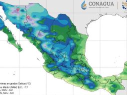 El clima de México estará marcado por lluvias frecuentes y temperaturas más moderadas en 2025 gracias a la influencia de La Niña. X/ @conagua_clima.