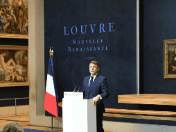 Macron no reveló el costo, estimado en cientos de millones de euros, para modernizar el museo más visitado del mundo. EFE / EPA / BERTRAND GUAY / POOL MAXPPP OUT