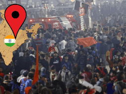 La estampida en la India se produjo en una de las rutas que dirige a las caravanas de devotos hacia el ghat de Sangam. AFP/ Niharika Kulkarni/ ESPECIAL/ CANVA