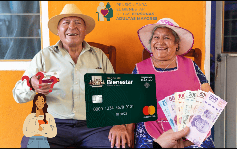 El presunto pago doble de la Pensión del Bienestar asciende a $12 mil 400 pesos para los adultos mayores. CONECTANDO BIENESTAR/ conectandobienestar.com/ TARJETAS BIENESTAR/ tarjetasbienestar.mx/ CANVA