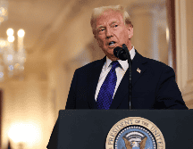 Donald Trump hizo el anuncio justo antes de firmar la Ley Laken Riley, la primera legislación aprobada bajo su administración. EFE / S. Corum