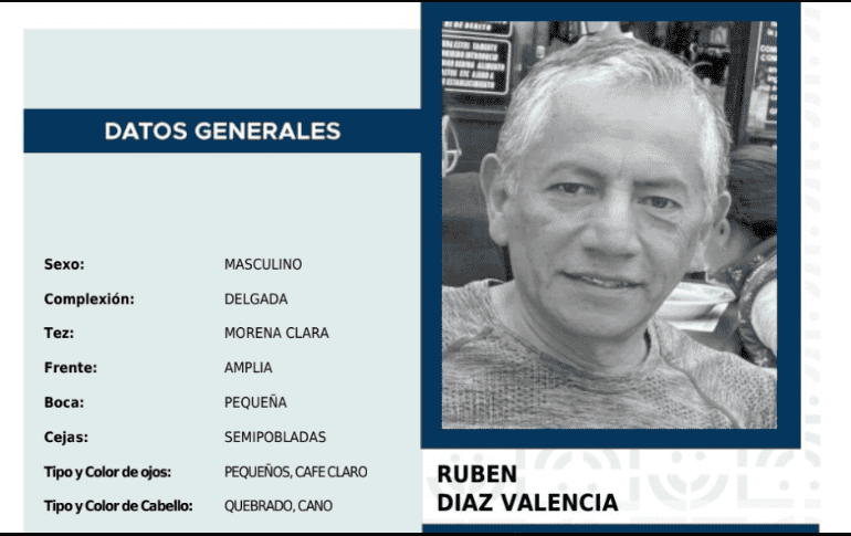A través de redes sociales, la hija de Rubén confirmó que su padre había sido hallado sin vida. ESPECIAL.