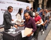 El mandatario reconoció la incertidumbre que, durante años, enfrentaron muchas familias al no contar con un título de propiedad. EL INFORMADOR/ H. Figueroa.